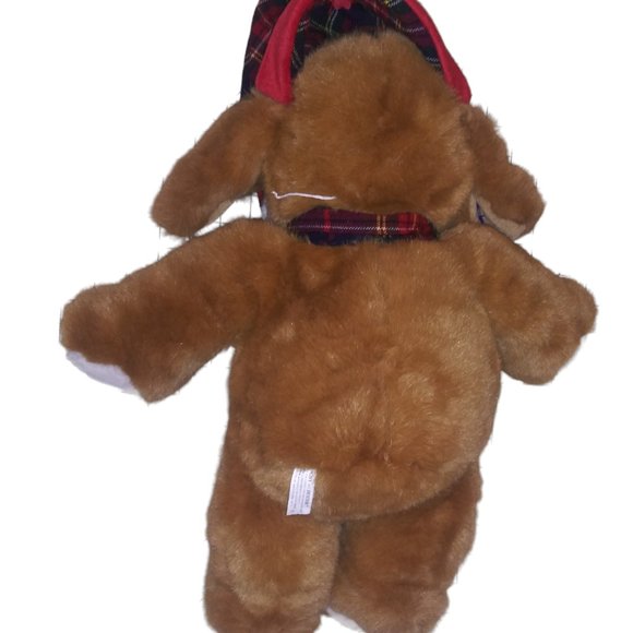 VTG Commonwealth Digby & Dexter Stuffed Dog Tongue Out Holiday Plush Toy 1995 - Picture 6 of 10